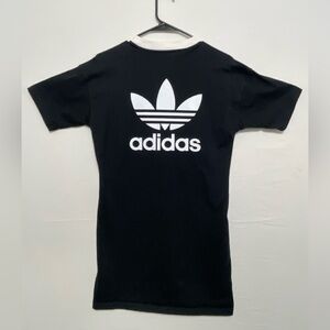 Adidas Originals Black Ringer T-Shirt Dress XS(A185)&